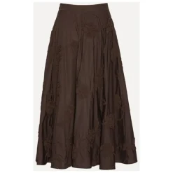 Nederdele<ROTATE Birger Christensen Flower Maxi Skirt Brun