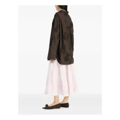 Bluser & Skjorter^ROTATE Birger Christensen Flower Oversized Shirt Brun