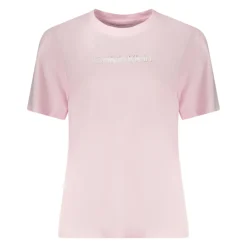 T-Shirts^Calvin Klein Foil Logo Graphic Classic T-Shirt Pink