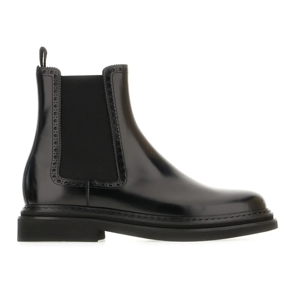 Chelsea Boots^Dolce & Gabbana Forhøj din stil med Chelsea-støvler Sort