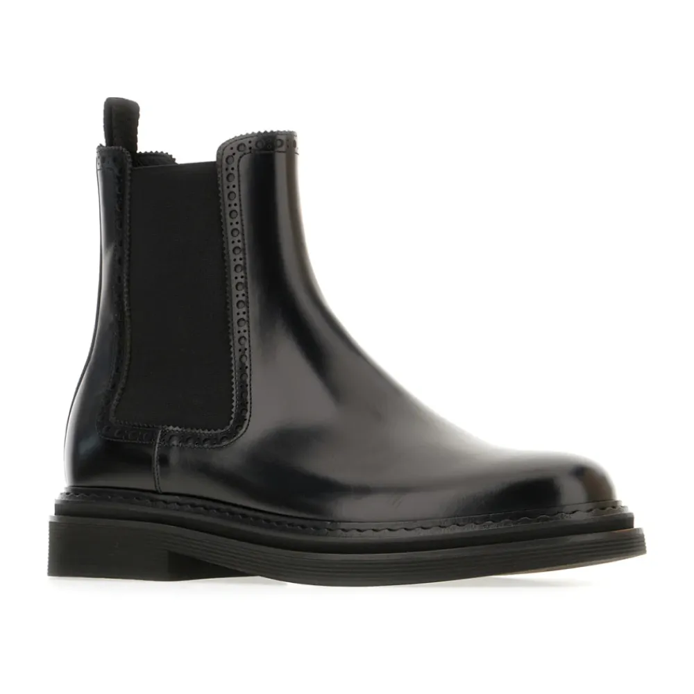 Chelsea Boots^Dolce & Gabbana Forhøj din stil med Chelsea-støvler Sort