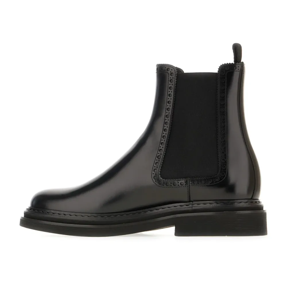 Chelsea Boots^Dolce & Gabbana Forhøj din stil med Chelsea-støvler Sort