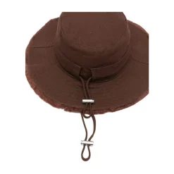 Huer & Kasketter^Jacquemus Frayed Brim Cap Brun