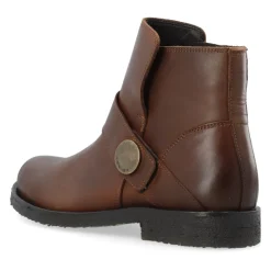 Støvler<Cashott FREJA Low Biker Boot Cognac Brun