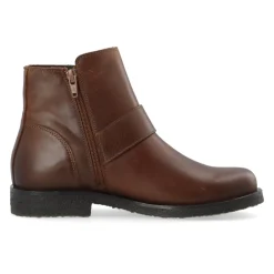 Støvler<Cashott FREJA Low Biker Boot Cognac Brun