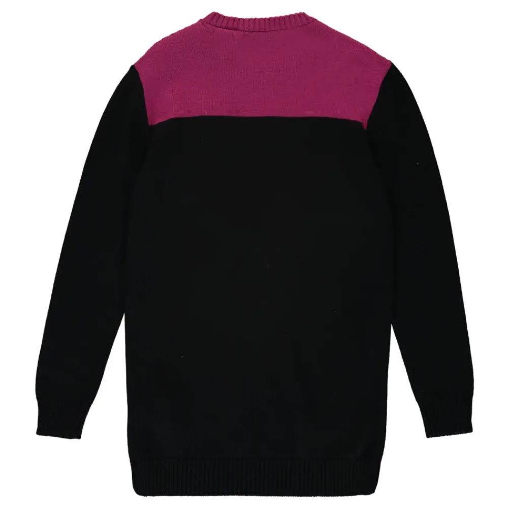 Kjoler & Nederdele<Off White Frynse Strikket Kjole Sort