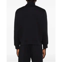 Træningsjakker^Emporio Armani Full zip double jersey sweatshirt Sort