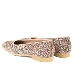 Ballerina Sko^Angulus Funklende Glitter Ballerina - Multi Glitter / Sand Multifarvet