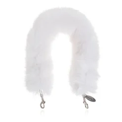 Tilbehør Til Tasker<Balenciaga Fur taskerem Hvid