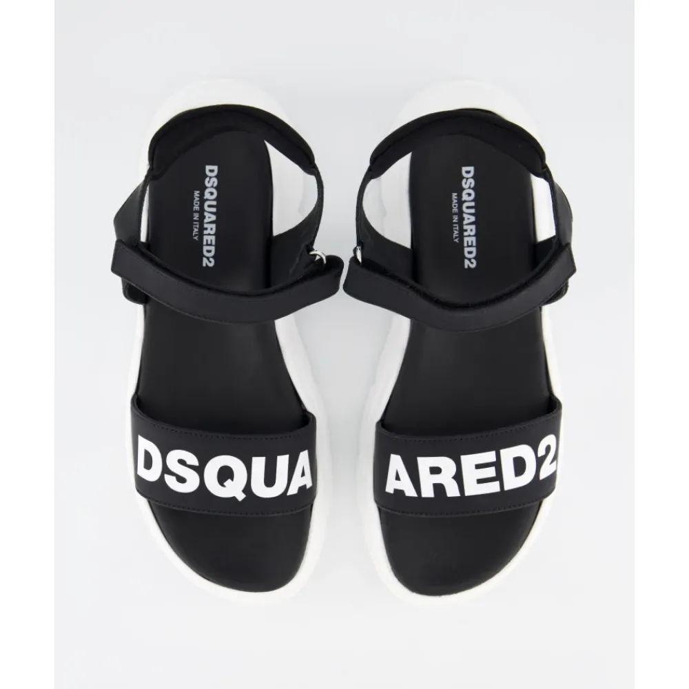 Sandaler^Dsquared2 Fusbet Sandaler med Print Sort