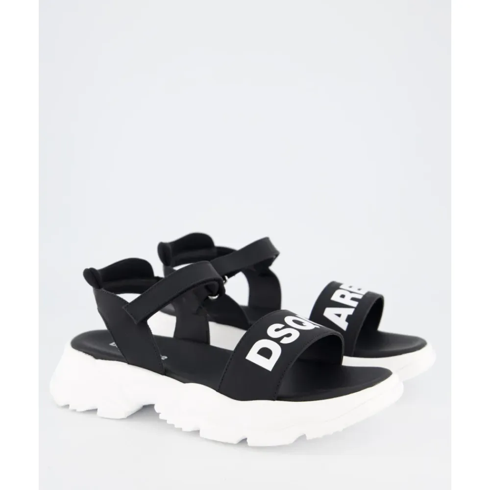 Sandaler^Dsquared2 Fusbet Sandaler med Print Sort