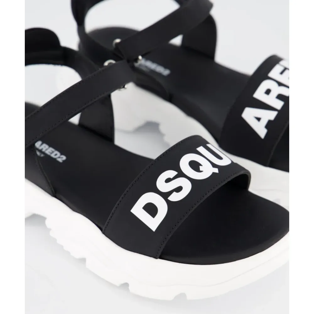 Sandaler^Dsquared2 Fusbet Sandaler med Print Sort