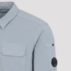 Skjorter^C.P. Company Gabardine LS Lens Shirt Blå