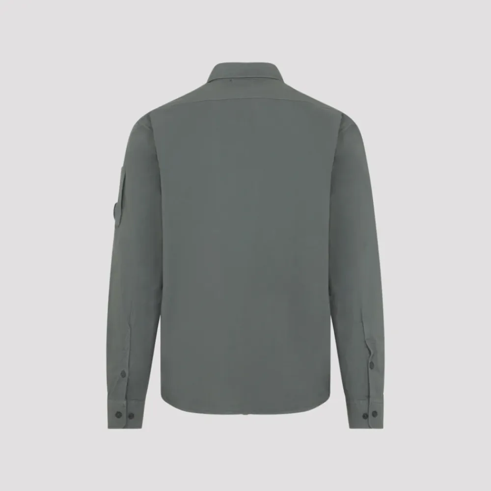 Skjorter^C.P. Company Gabardine LS Lens Shirt Grøn