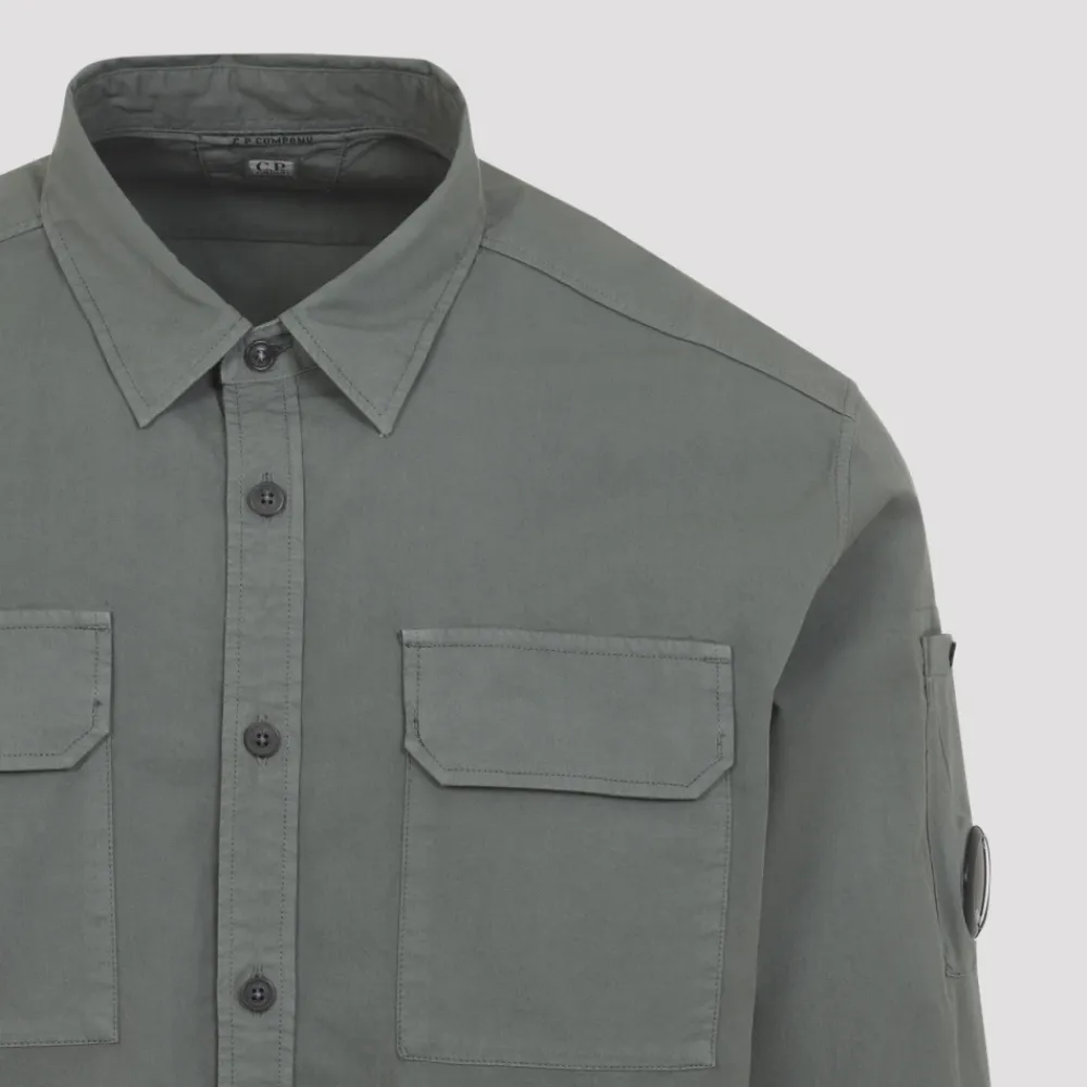 Skjorter^C.P. Company Gabardine LS Lens Shirt Grøn
