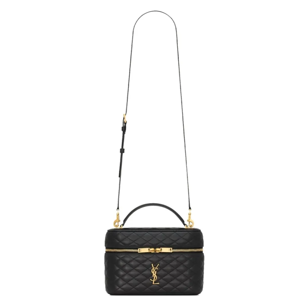 Toilettasker^Saint Laurent Gaby Large Toilettaske Sort