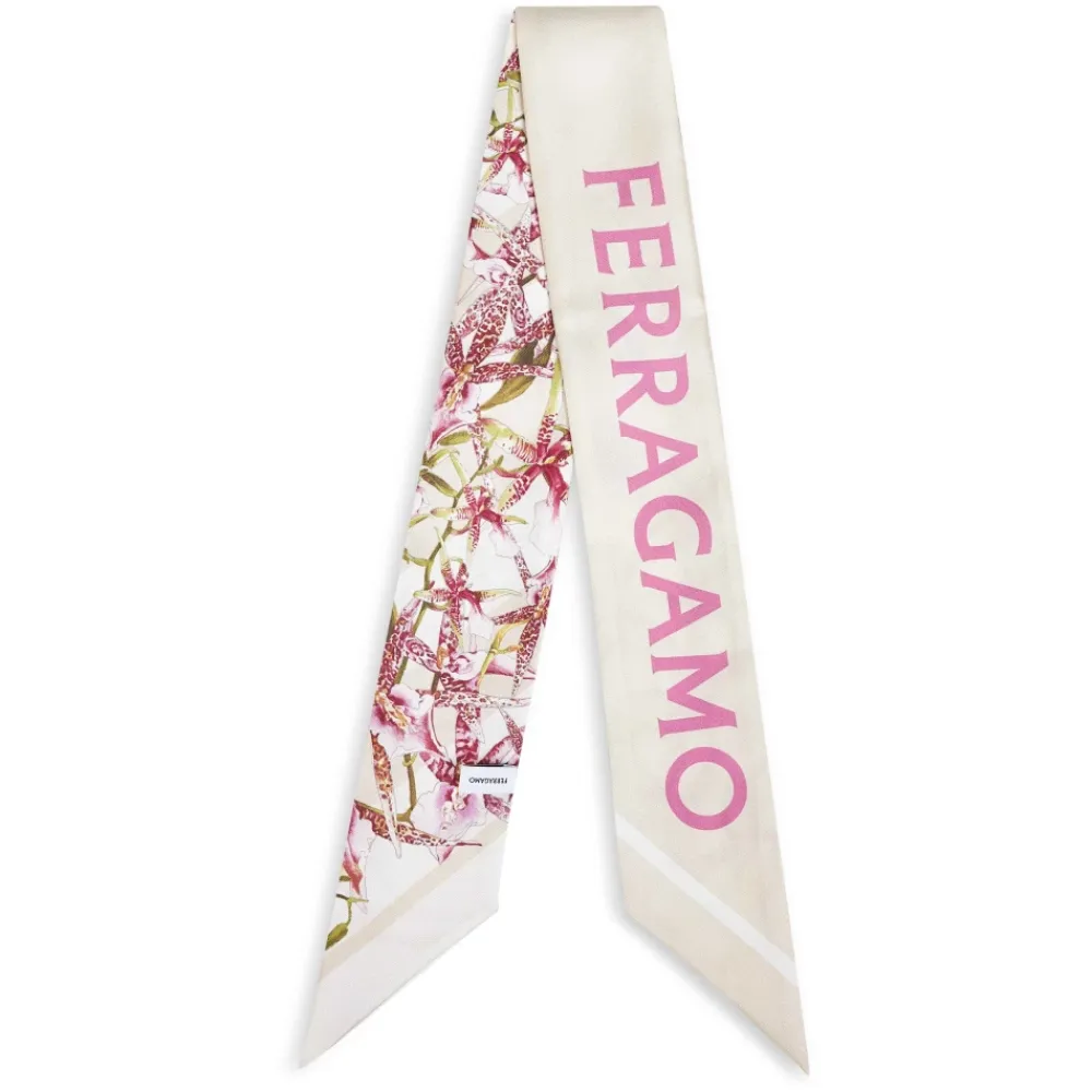 Tørklæder<Ferragamo Gaia Print Bandeau Multifarvet