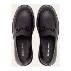 Loafers^Ferragamo Gancini-dekorerede mokkasinsko Sort