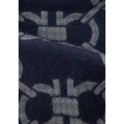 Halstørklæder Og Tørklæder<Ferragamo Gancini-logo uldtørklæde Blå