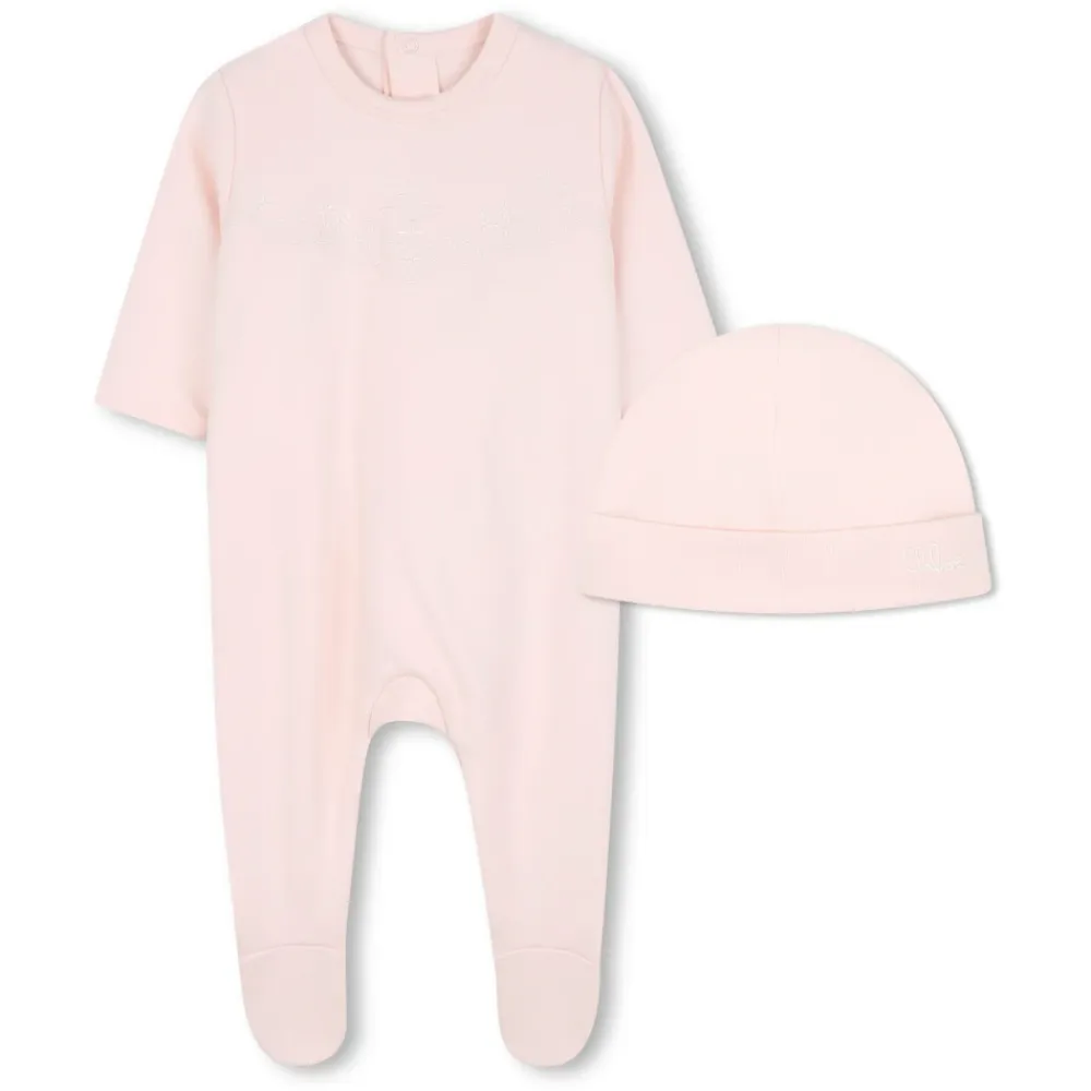 Bodystocking & Sæt^Chloé Gaveæske med Romper & Tæppe Pink