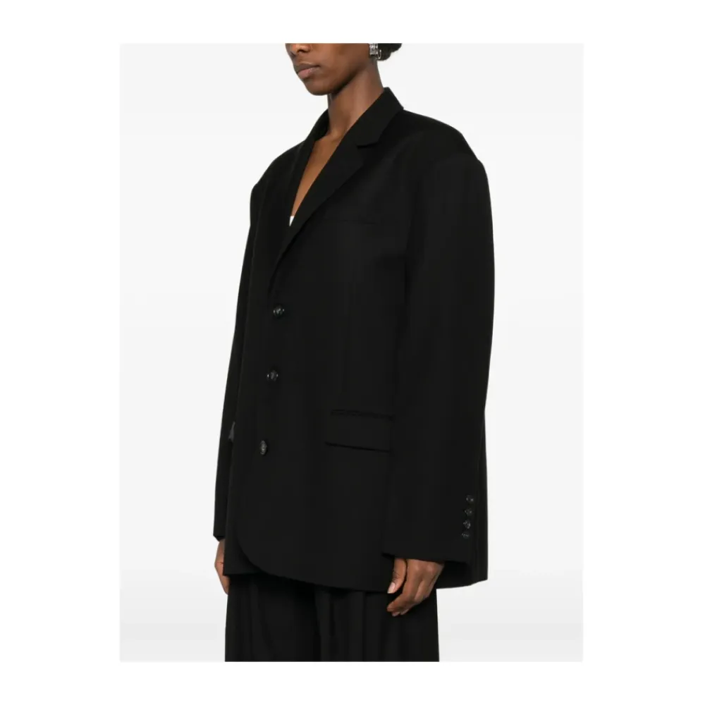 Jakker^The Frankie Shop Gelso Oversized Blazer Sort