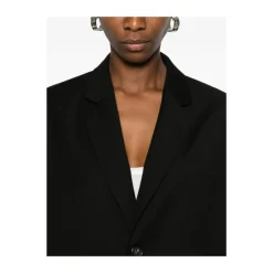 Jakker^The Frankie Shop Gelso Oversized Blazer Sort