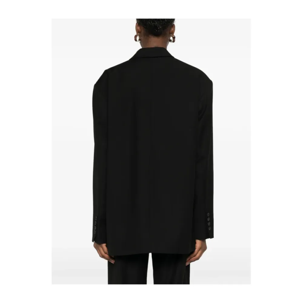 Jakker^The Frankie Shop Gelso Oversized Blazer Sort