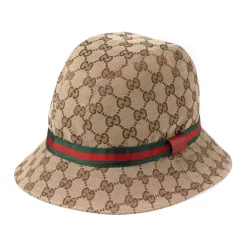 Huer & Kasketter<Gucci GG Canvas Bucket Hat Beige