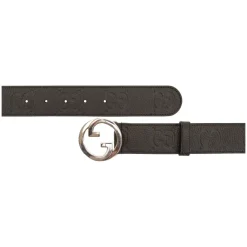 Bælter^Gucci GG Embossed Leather Belt Sort