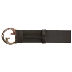 Bælter^Gucci GG Embossed Leather Belt Sort