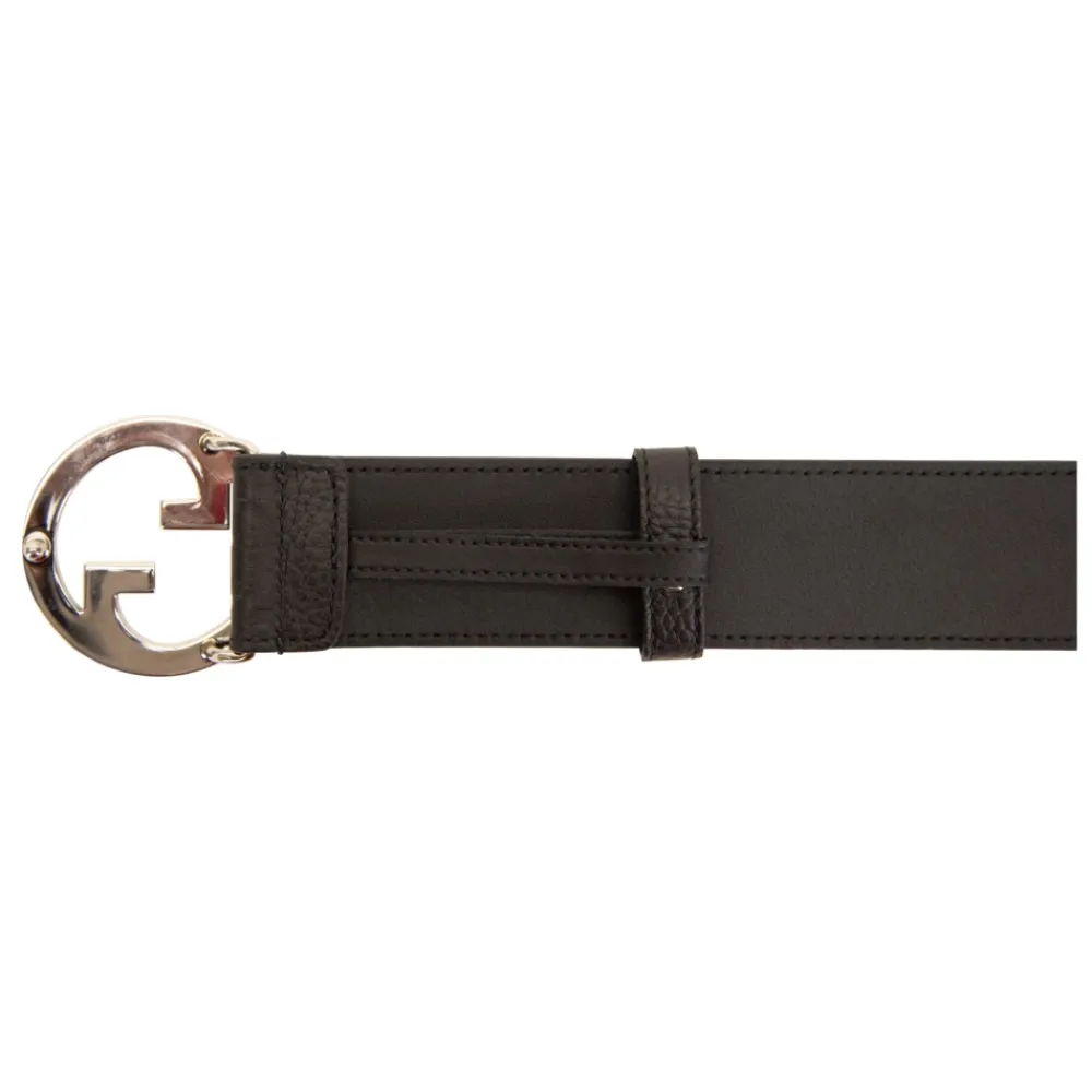 Bælter^Gucci GG Embossed Leather Belt Sort