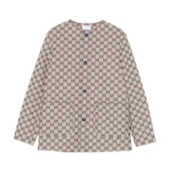 Jakker^Gucci GG Fabric Jacket Beige