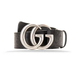 Bælter^Gucci GG Interlock Embossed Belt Sort