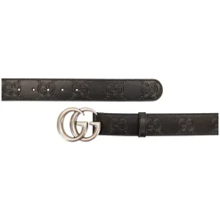 Bælter^Gucci GG Interlock Embossed Belt Sort