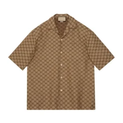 Skjorter^Gucci GG Linen Shirt Brun