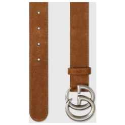 Bælter<Gucci GG Marmont Thin Belt Brun