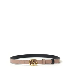 Bælter<Gucci GG Marmont Vendbar Tyndt Bælte Pink
