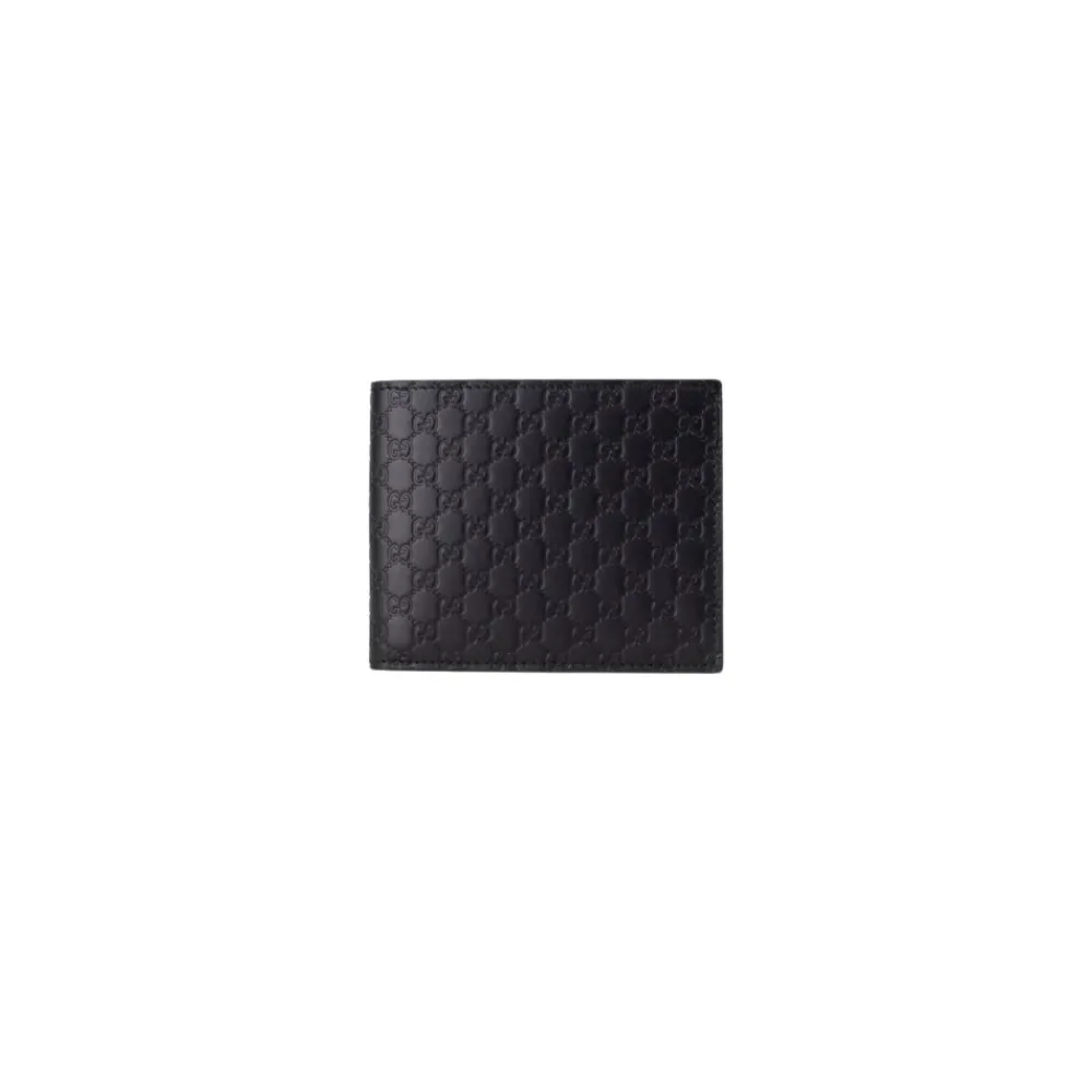 Punge & Kortholder<Gucci GG Microssima Bifold Wallet Sort