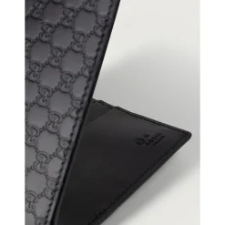Punge & Kortholder<Gucci GG Microssima Bifold Wallet Sort