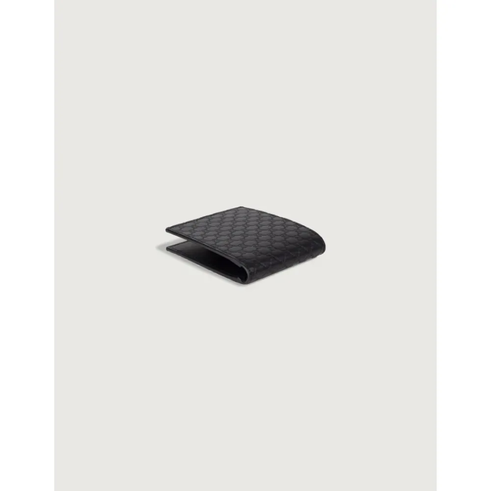 Punge & Kortholder<Gucci GG Microssima Bifold Wallet Sort