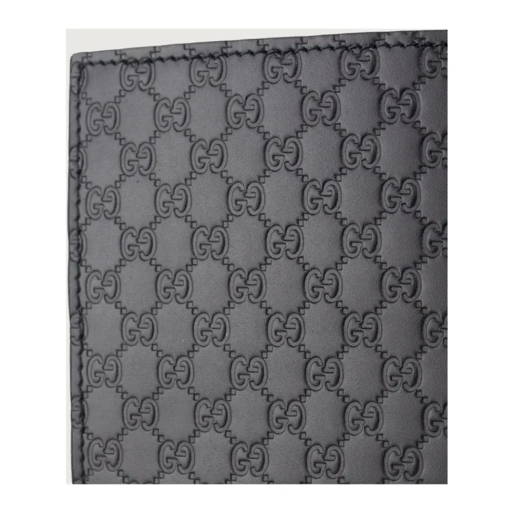 Punge & Kortholder<Gucci GG Microssima Bifold Wallet Sort