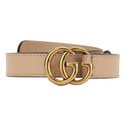 Bælter<Gucci GG Plaque Belt Beige