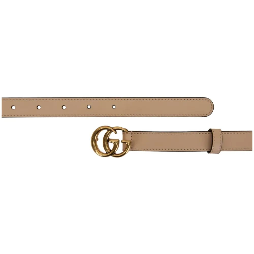 Bælter<Gucci GG Plaque Belt Beige
