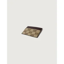Punge & Kortholder<Gucci GG Supreme Card Case Beige