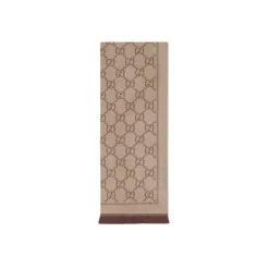 Halstørklæder Og Tørklæder^Gucci GG Uldtørklæde Beige