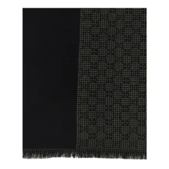 Halstørklæder Og Tørklæder^Gucci GG Wool Jacquard Scarf Sort