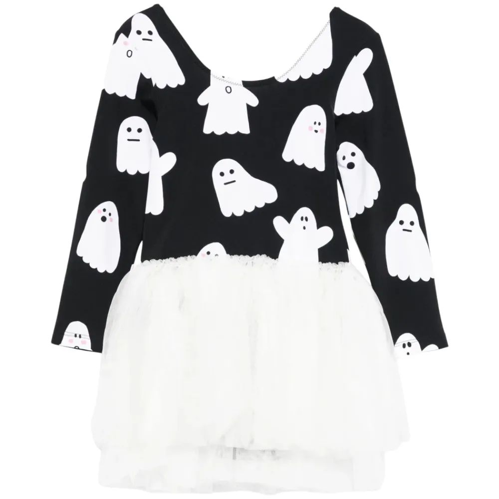 Kjoler & Nederdele<Stella McCartney Ghost Print Tutu Kjole Sort