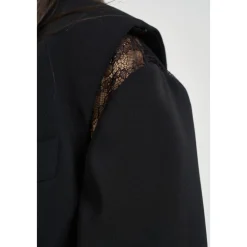 Jakker^Patrizia Pepe Giacca monopetto con pizzo Sort