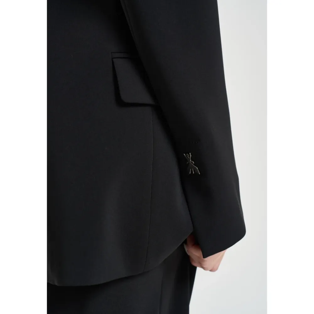 Jakker^Patrizia Pepe Giacca monopetto con pizzo Sort