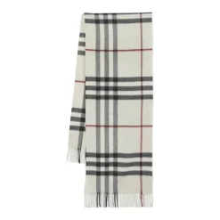 Halstørklæder Og Tørklæder|Tørklæder^Burberry Giant Check Scarf Hvid